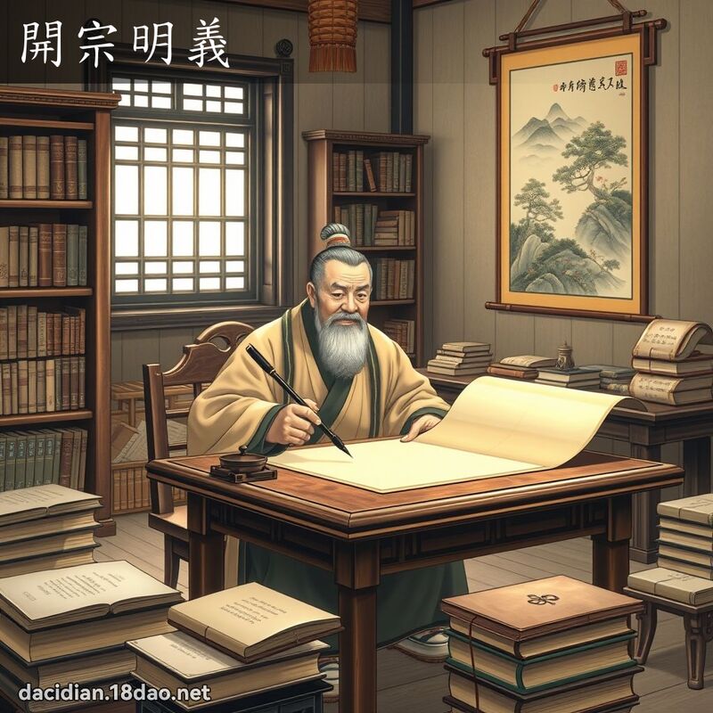 開宗明義 - 國語大辭典配圖