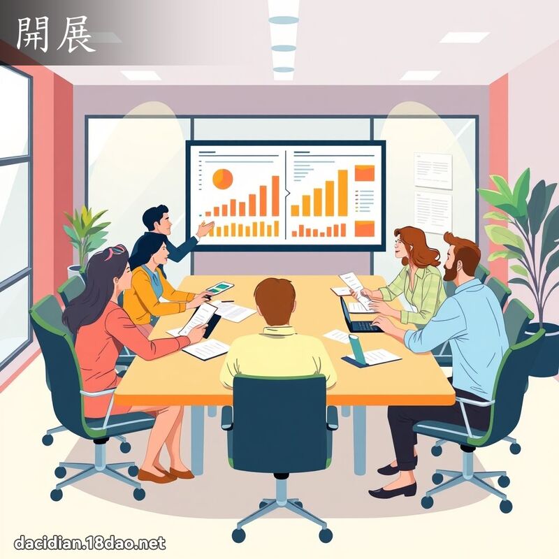 开展 - 国语大辞典配图