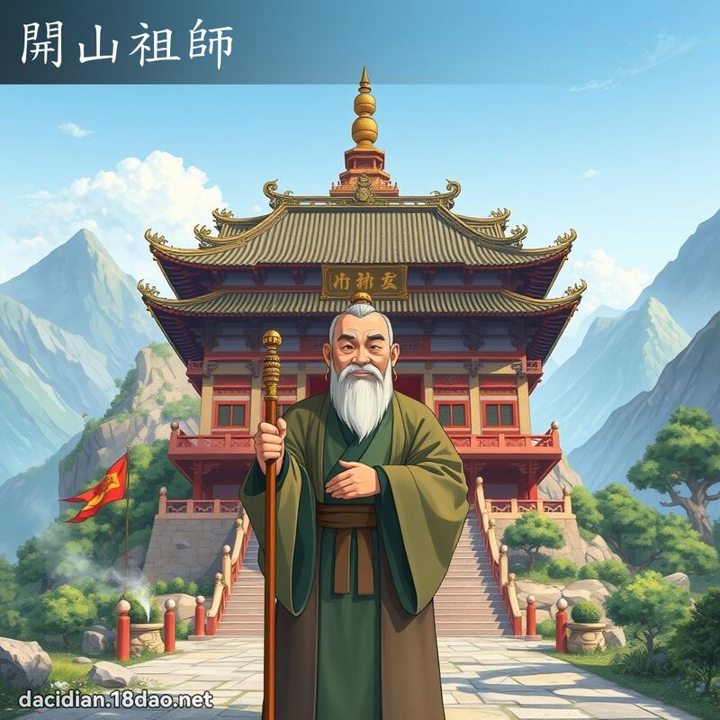 開山祖師 - 國語大辭典配圖