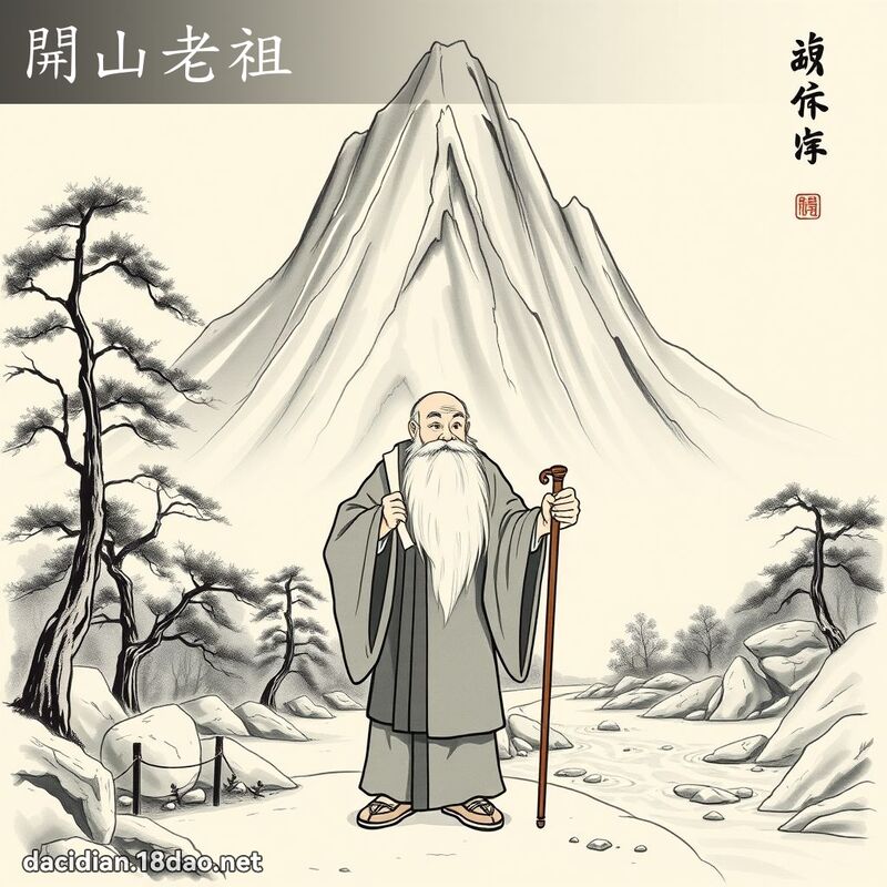 開山老祖 - 國語大辭典配圖