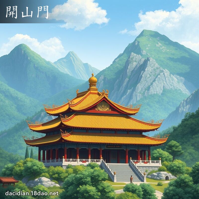 開山門 - 國語大辭典配圖