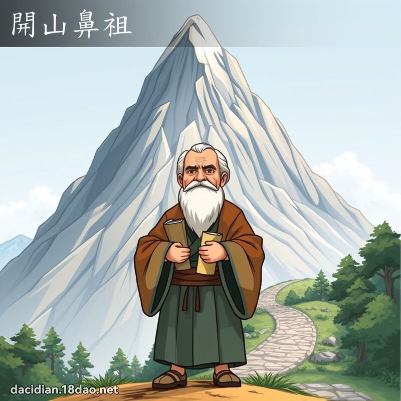 開山鼻祖 - 國語大辭典配圖