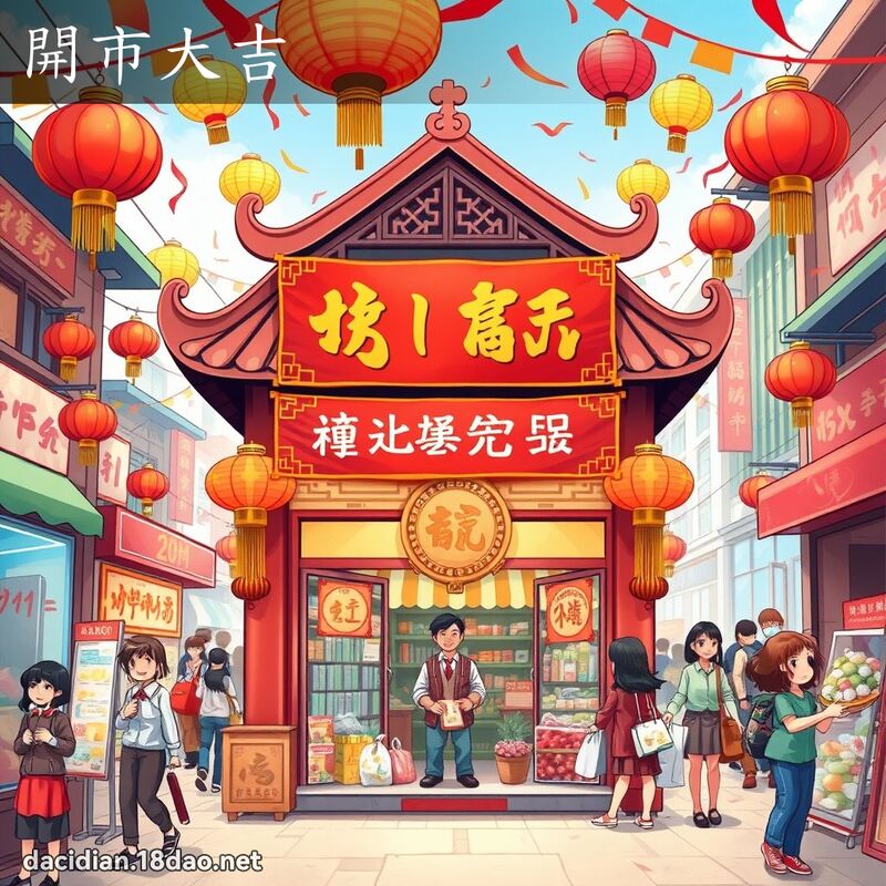 開市大吉 - 國語大辭典配圖