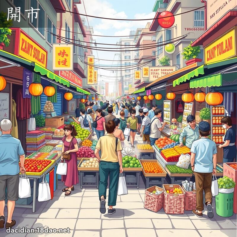 开市 - 国语大辞典配图