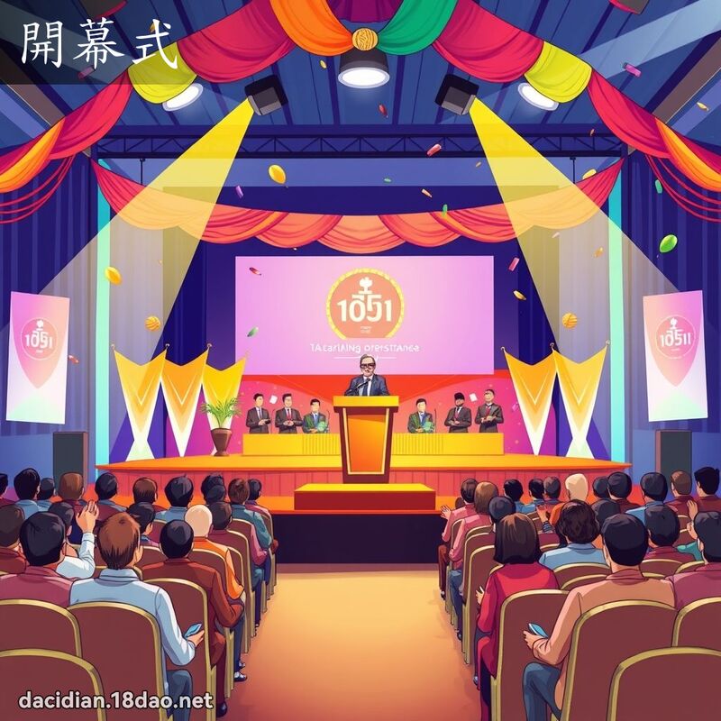 開幕式 - 國語大辭典配圖