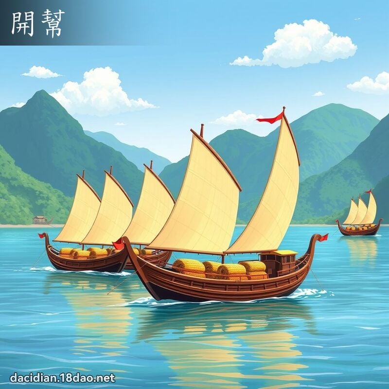 開幫 - 國語大辭典配圖