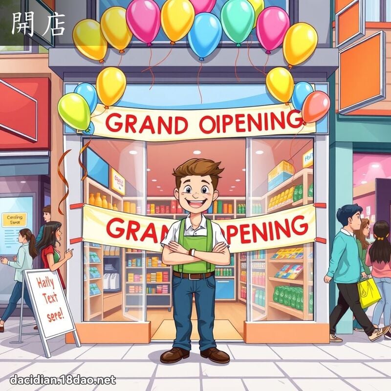 開店 - 國語大辭典配圖