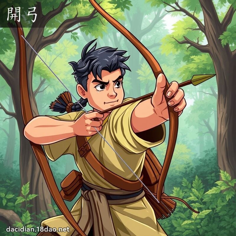 開弓 - 國語大辭典配圖