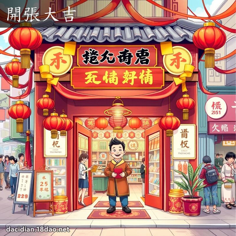 开张大吉 - 国语大辞典配图