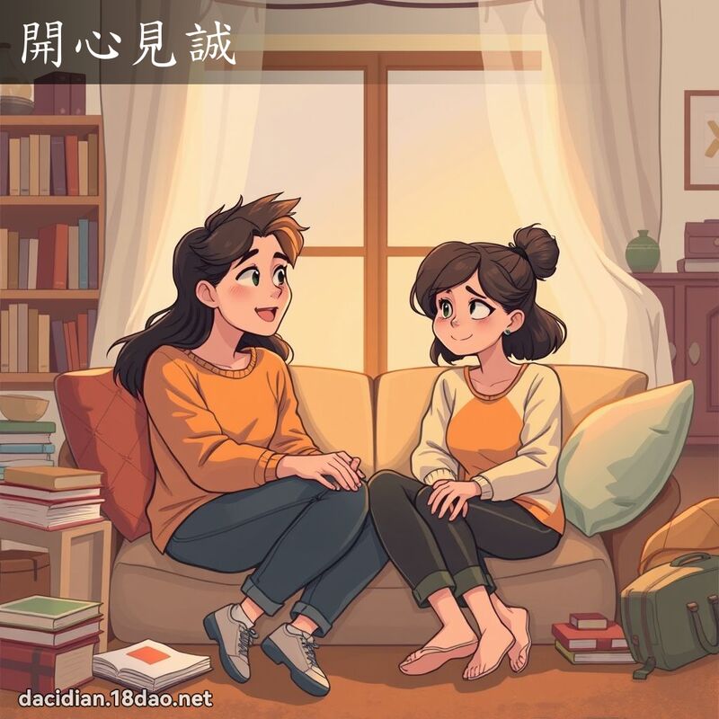開心見誠 - 國語大辭典配圖