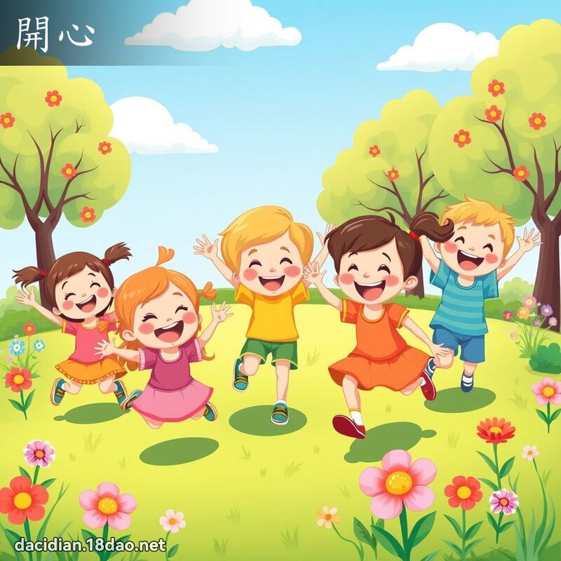 開心 - 國語大辭典配圖
