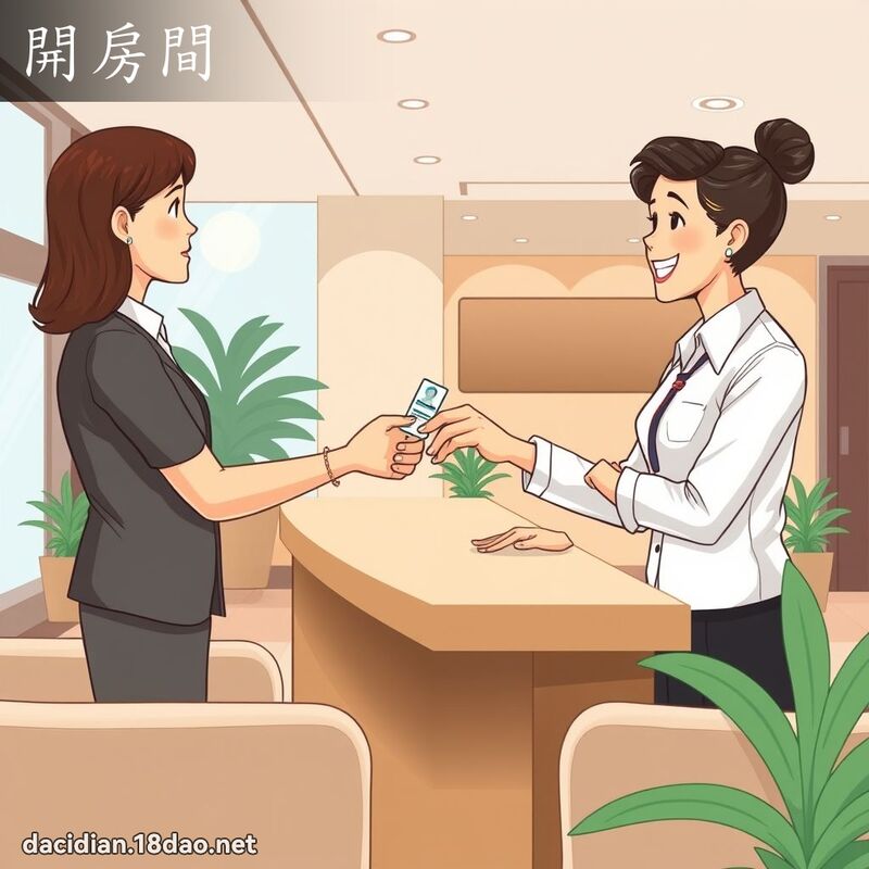 开房间 - 国语大辞典配图