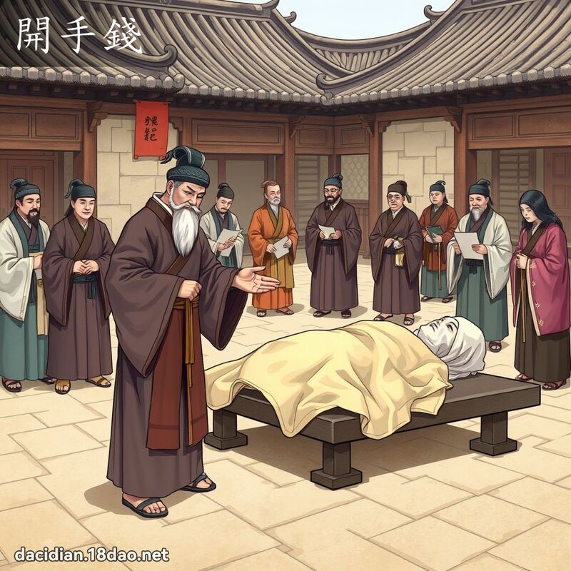 開手錢 - 國語大辭典配圖