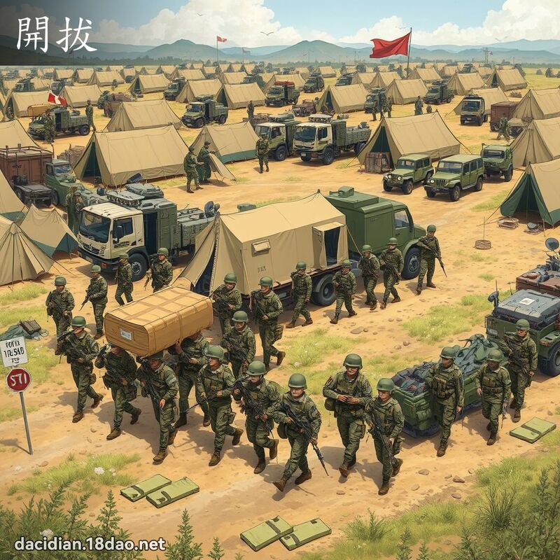 开拔 - 国语大辞典配图