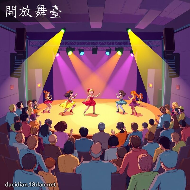 開放舞臺 - 國語大辭典配圖
