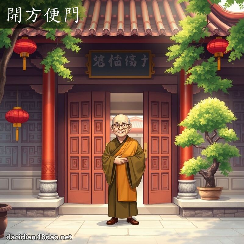 开方便门 - 国语大辞典配图