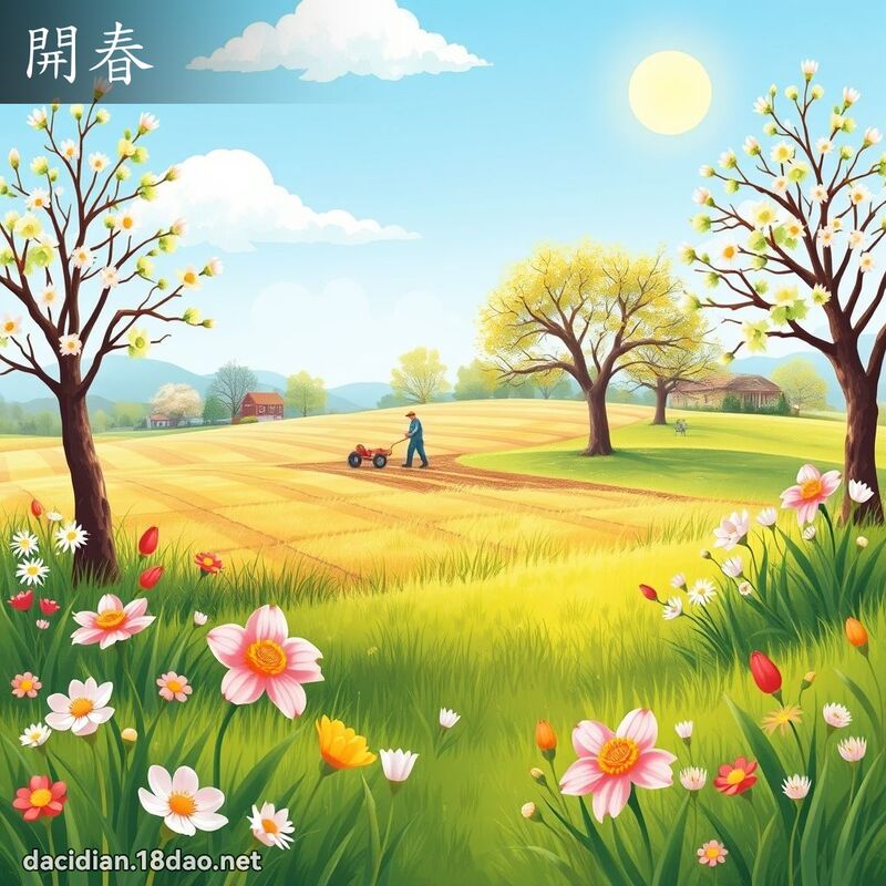 開春 - 國語大辭典配圖