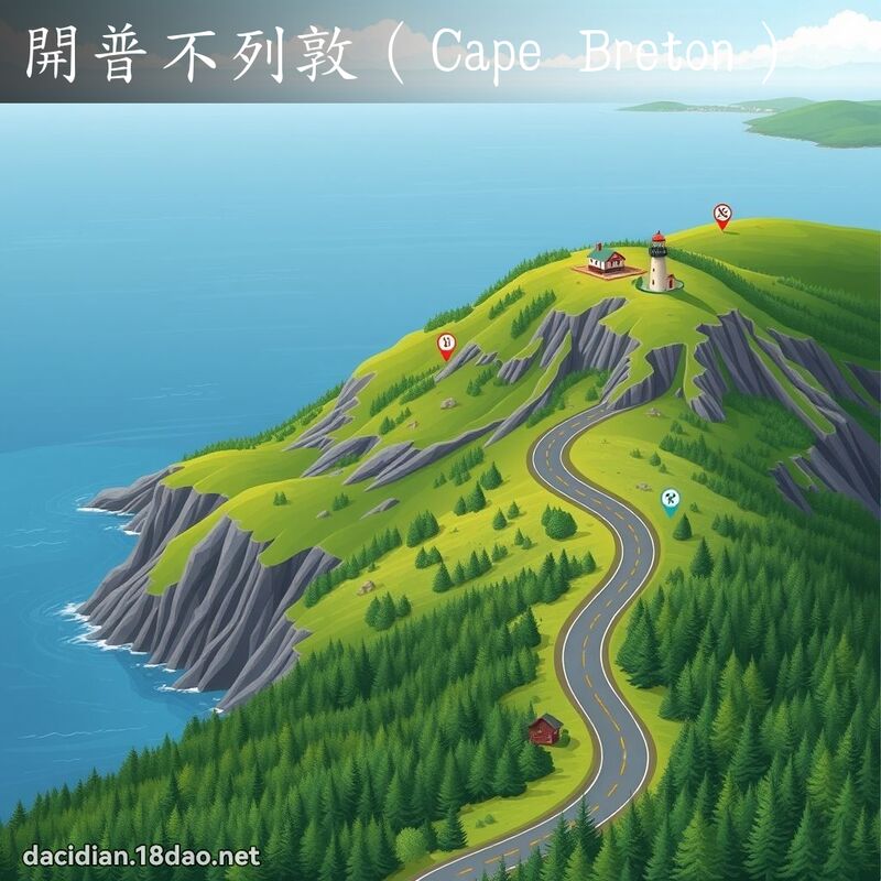 開普不列敦（Cape Breton） - 國語大辭典配圖