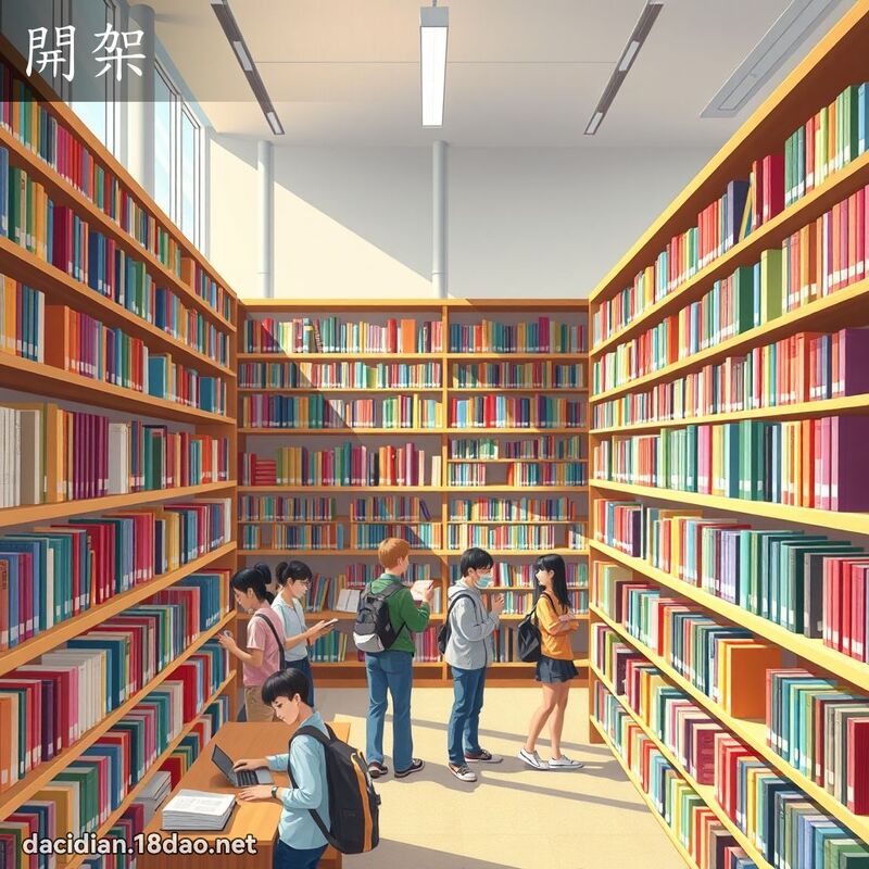 开架 - 国语大辞典配图