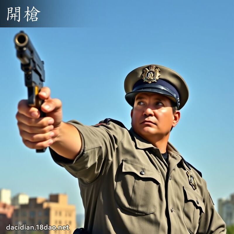 開槍 - 國語大辭典配圖