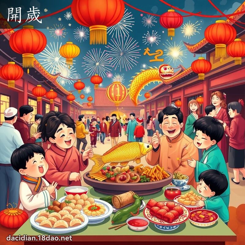 開歲 - 國語大辭典配圖