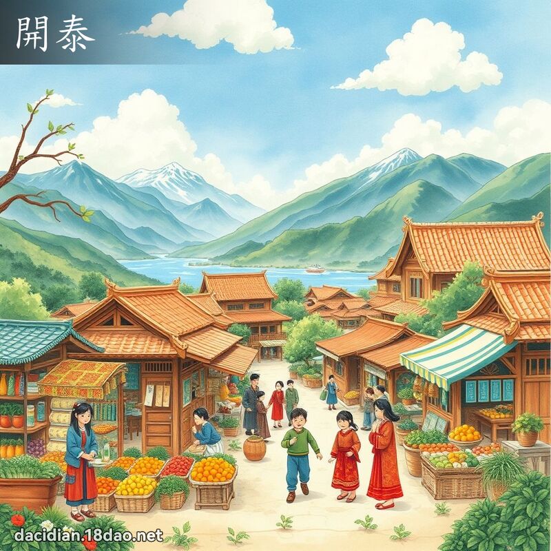 開泰 - 國語大辭典配圖