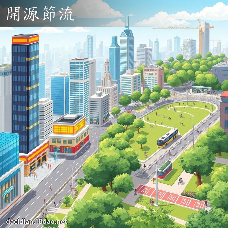 開源節流 - 國語大辭典配圖