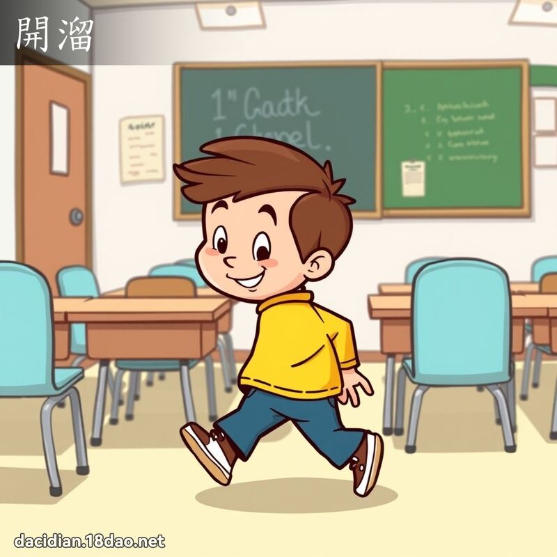 開溜 - 國語大辭典配圖