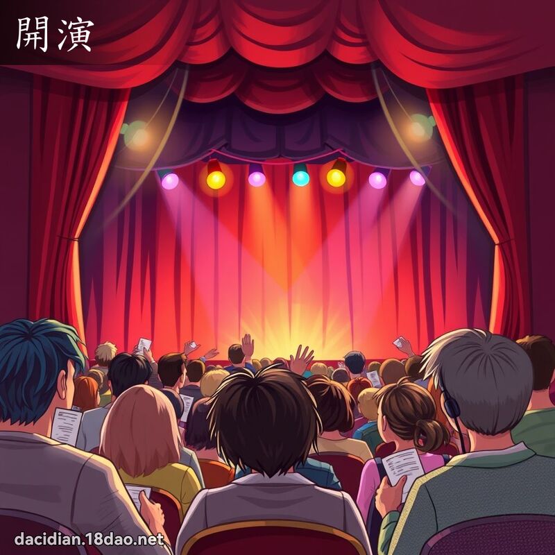 開演 - 國語大辭典配圖
