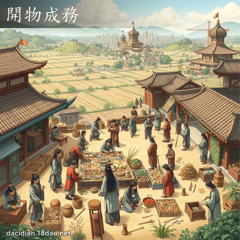 开物成务 - 国语大辞典配图