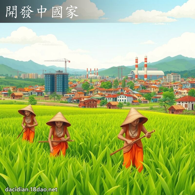 開發中國家 - 國語大辭典配圖