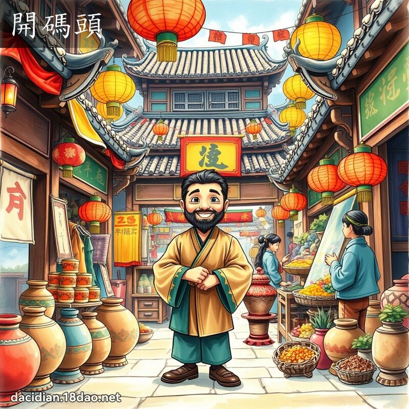 開碼頭 - 國語大辭典配圖