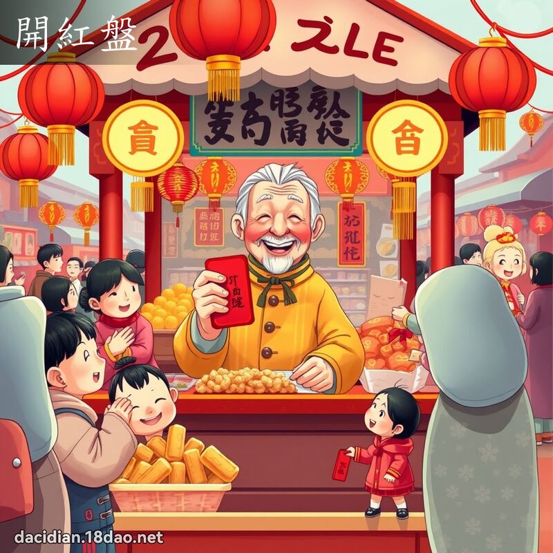開紅盤 - 國語大辭典配圖