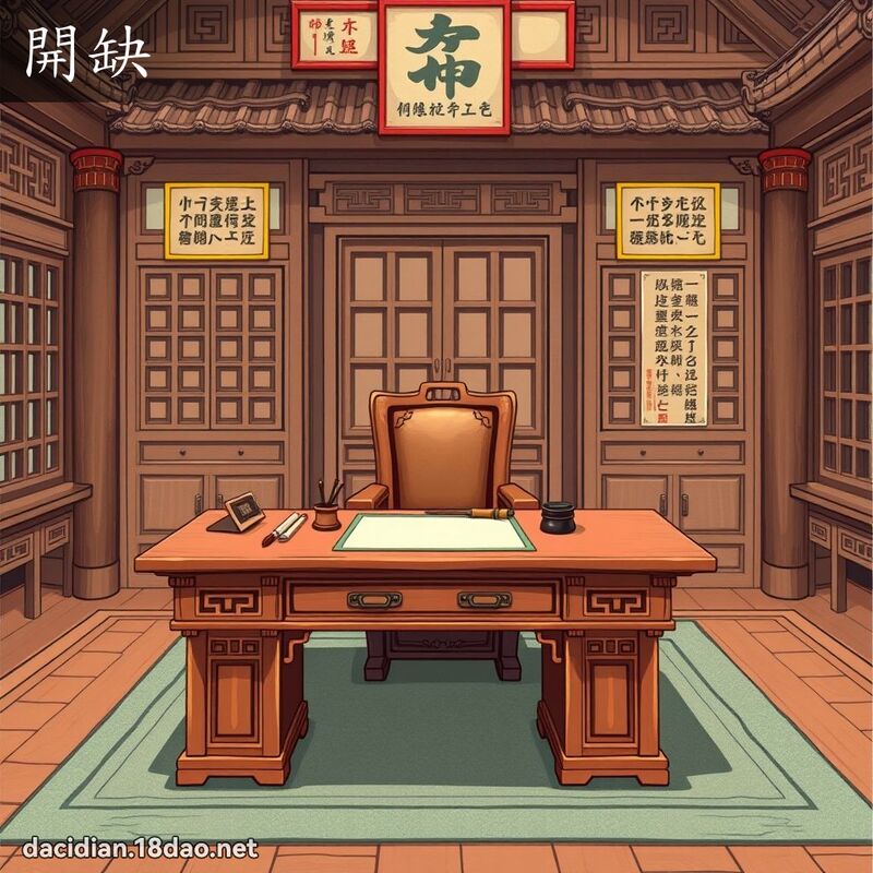開缺 - 國語大辭典配圖