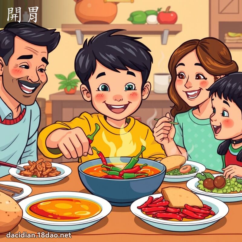 開胃 - 國語大辭典配圖