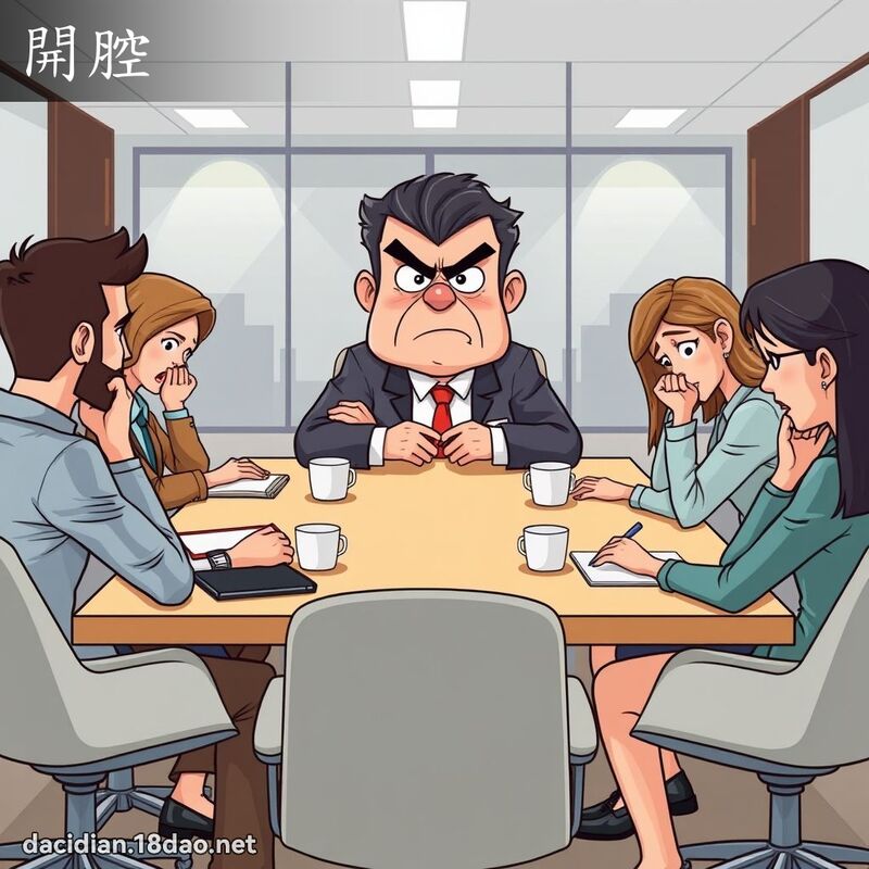 开腔 - 国语大辞典配图