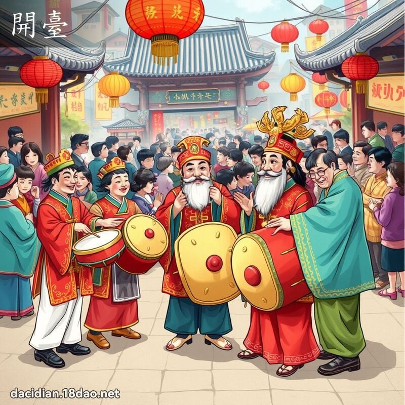 開臺 - 國語大辭典配圖