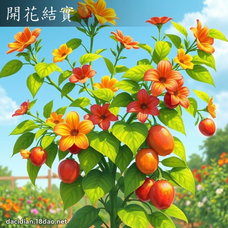開花結實 - 國語大辭典配圖