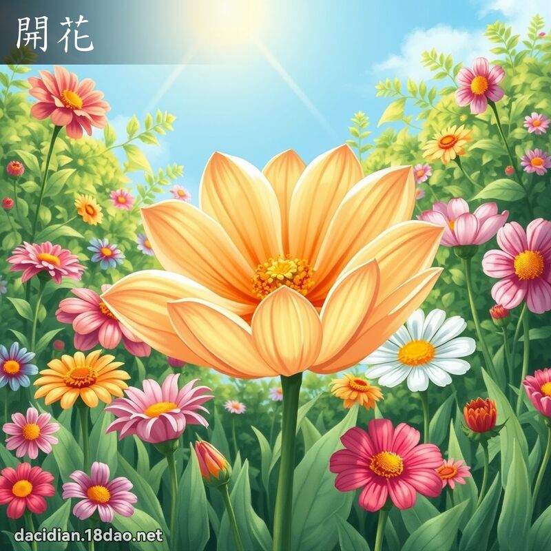 開花 - 國語大辭典配圖