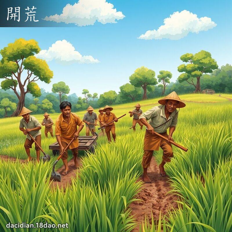 开荒 - 国语大辞典配图