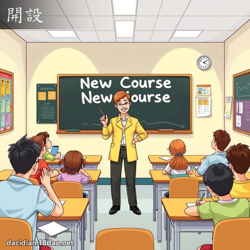 开设 - 国语大辞典配图