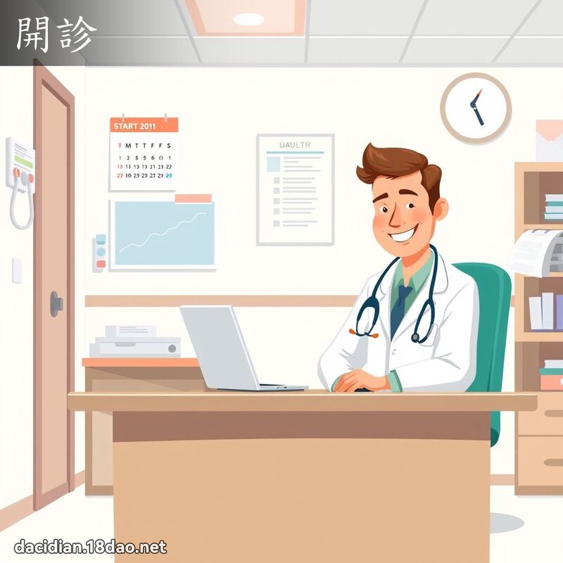 開診 - 國語大辭典配圖