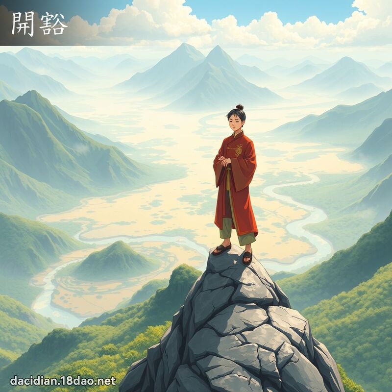 开豁 - 国语大辞典配图