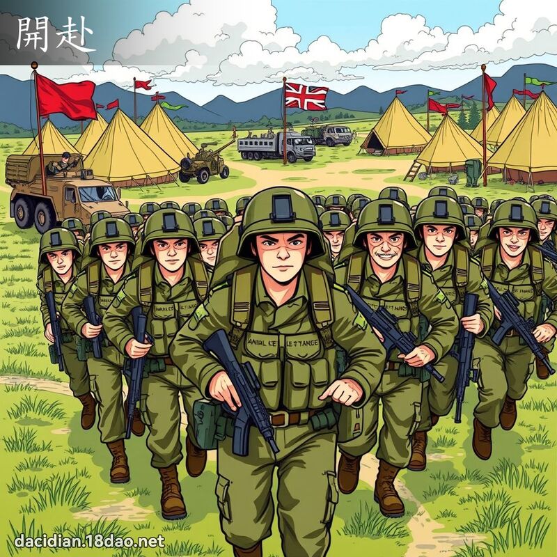 開赴 - 國語大辭典配圖