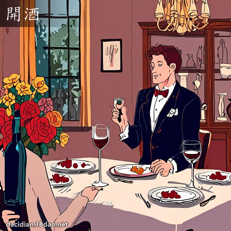 开酒 - 国语大辞典配图