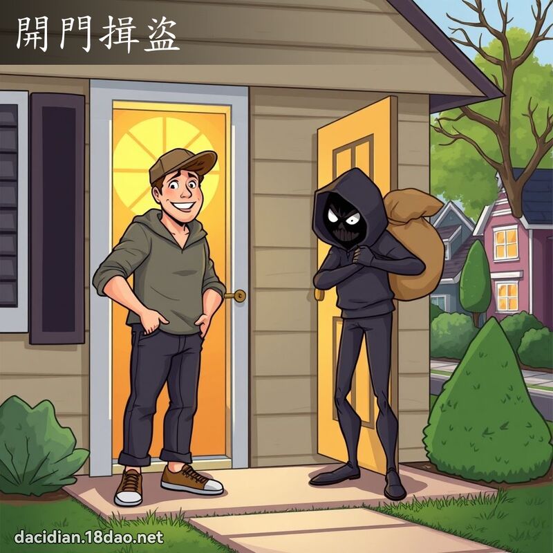 开门揖盗 - 国语大辞典配图