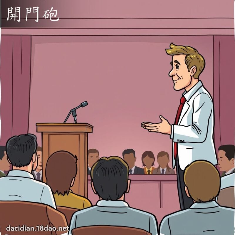開門砲 - 國語大辭典配圖
