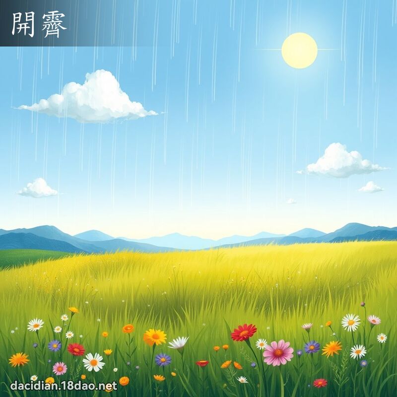 開霽 - 國語大辭典配圖