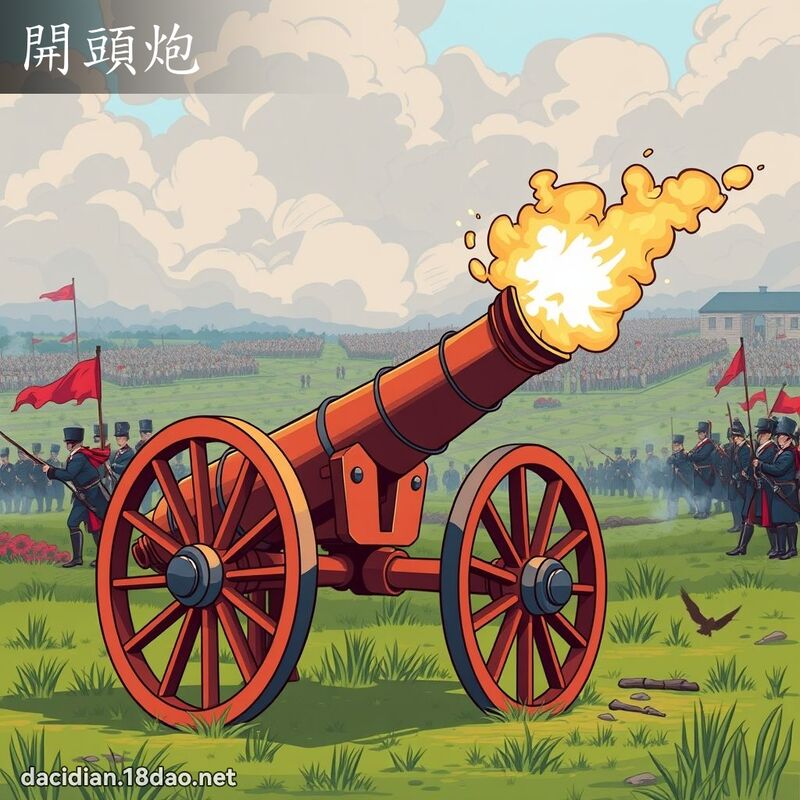 開頭炮 - 國語大辭典配圖