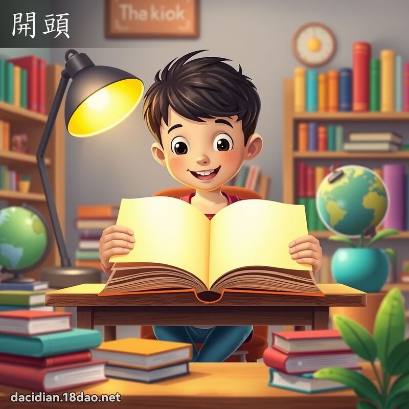 開頭 - 國語大辭典配圖